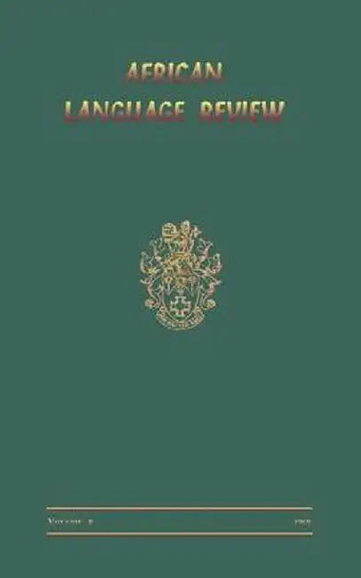 African Language Review by David Dalby