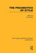 The Pragmatics of Style (RLE Linguistics B: Grammar) by Leo Hickey