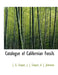 Catalogue of Californian Fossils by J. G. Cooper