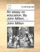 An essay on education. By John Milton, ... by John Milton
