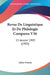 Revue De Linguistique Et De Philologie Comparee V36: 15 Janvier 1903 (1903) by Julien Vinson
