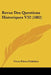 Revue Des Questions Historiques V32 (1882) by Victor Palme Publisher