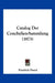 Catalog Der Conchylien-Sammlung (1873) by Friedrich Paetel