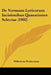 De Versuum Lyricorum Incisionibus Quaestiones Selectae (1902) by Wilhelmus Doehrmann