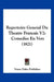 Repertoire General Du Theatre Francais V2: Comedies En Vers (1821) by Veuve Dabo Publisher