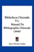 Bibliotheca Orientalis V1: Manuel De Bibliographie Orientale (1846) by Julius Theodor Zenker