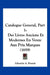 Catalogue General, Part 1: Des Livres Anciens Et Modernes En Vente Aux Prix Marques (1859) by Librairie A. Franck