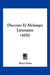 Discours Et Melanges Litteraires (1876) by Henri Patin