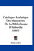 Catalogue Analytique Des Manuscrits: De La Bibliotheque D'Abbeville (1885) by Alcius Ledieu