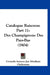 Catalogue Raisonne Part 11: Des Champignons Des Pays-Bas (1904) by Cornelis Antoon Jan Abraham Oudemans