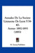 Annales De La Societe Linneene De Lyon V39-40: Annee 1892-1893 (1893) by H Georg Publisher