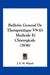 Bulletin General De Therapeutique V9-10: Medicale Et Chirurgicale (1836) by J. E. M. Miquel