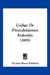 Codigo De Procedimientos Federales (1895) by de Juan Flores Publisher