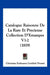 Catalogue Raisonne De La Rare Et Precieuse Collection D'Estampes V1-2 (1819) by Christian Erdmann Gottlieb Prestel