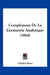 Complement De La Geometrie Analytique (1864) by Charles Briot