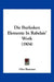 Die Burlesken Elemente In Rabelais' Work (1904) by Otto Bamann