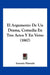 El Argumento De Un Drama, Comedia En Tres Actos Y En Verso (1867) by Antonio Hurtado
