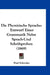 Die Phonizische Sprache: Entwurf Einer Grammatik Nebst Sprach-Und Schriftproben (1869) by Paul Schroder