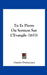 Tu Es Pierre Ou Sermon Sur L'Evangile (1653) by Charles Drelincourt