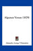 Algunos Versos (1879) by Alejandro Arango y. Escandon