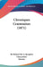 Chroniques Craonnaises (1871) by De Bodard De La Jacopiere, Charpentier, Benoist