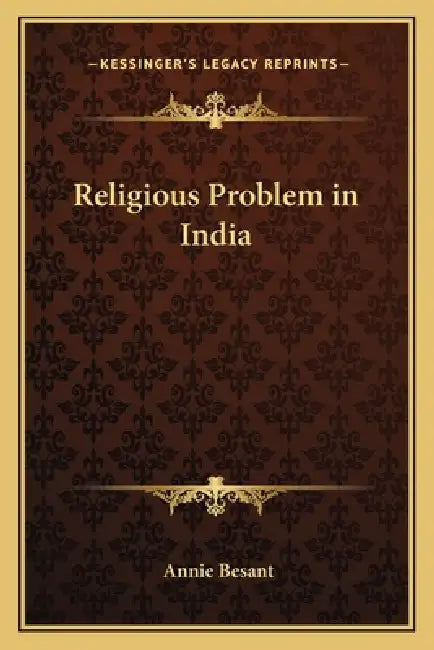 Religious Problem in India by Annie Besant
