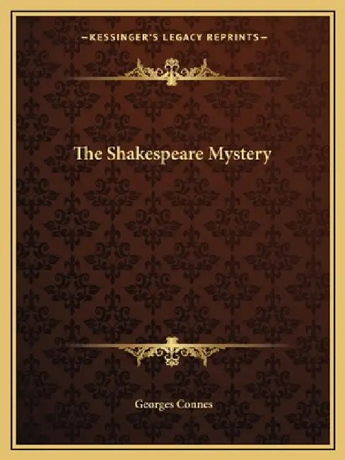 The Shakespeare Mystery by Georges Connes