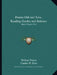 Poems Old and New, Reading Guides and Indexes: Junior Classics V10 by William Patten, Charles W. Eliot