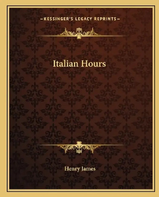 Italian Hours by Henry James