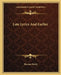 Late Lyrics And Earlier by Thomas Hardy