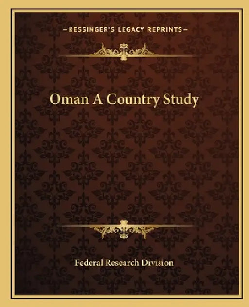 Oman A Country Study by Federal Research Division