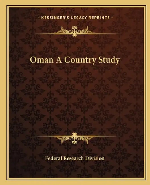 Oman A Country Study by Federal Research Division