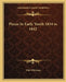 Pieces In Early Youth 1834 to 1842 by Walt Whitman