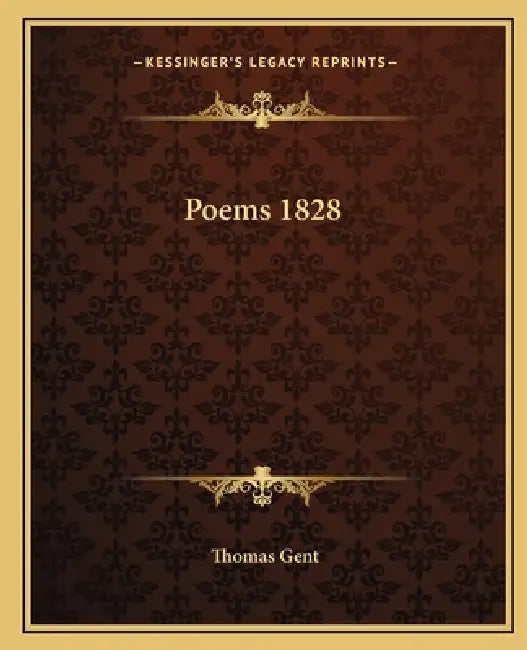 Poems 1828 by Thomas Gent