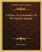 A Preface To A Dictionary Of The English Language by Samuel Johnson