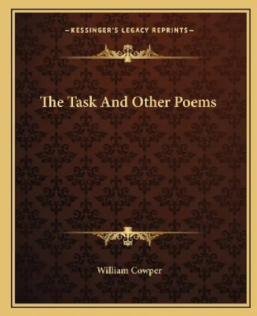 The Task And Other Poems by William Cowper