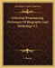 Universal Pronouncing Dictionary Of Biography And Mythology V3 by J. Thomas