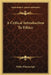 A Critical Introduction To Ethics by Philip Wheelwright