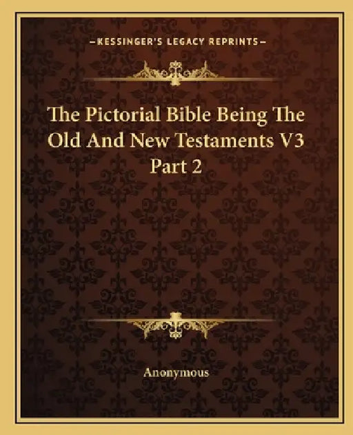 The Pictorial Bible Being The Old And New Testaments V3 Part 2 by Anonymous