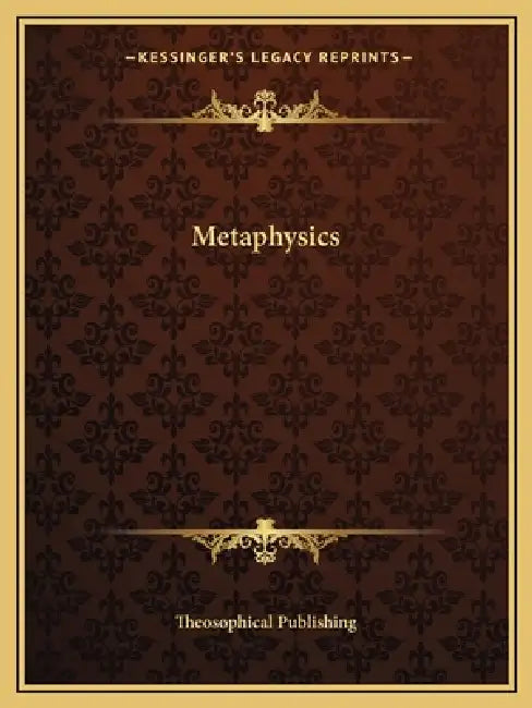 Metaphysics by Theosophical Publishing