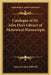 Catalogue of Dr. John Dee's Library of Alchemical Manuscripts by James Orchard Halliwell