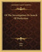 Of The Investigation Or Search Of Perfection by Geber, Jabir