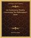 An Anonymous Treatise Concerning The Philosopher's Stone by Benedictus Figulus