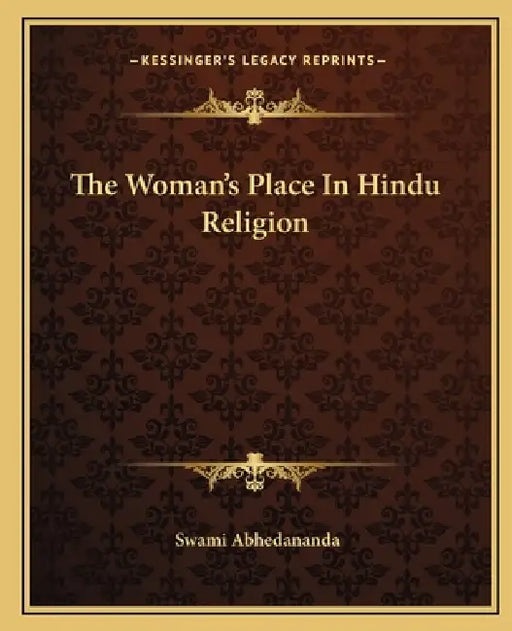 The Woman's Place In Hindu Religion by Swami Abhedananda