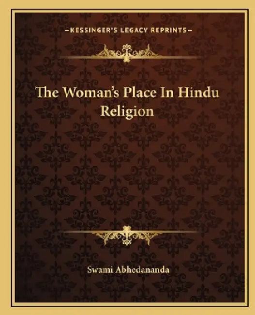 The Woman's Place In Hindu Religion by Swami Abhedananda