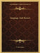 Language And Reason by F. Max Muller