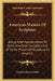 American Masters Of Sculpture: Being Brief Appreciations Of Some American Sculptors And Of Some Phases Of Sculpture In America by Charles Henry Caffin