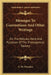 Messages To Conventions And Other Writings: On The Policies, Work And Purposes Of The Theosophical Society by G. de Purucker