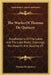 The Works of Thomas de Quincey: Recollections of the Lakes and the Lake Poets; Coleridge, Wordsworth and Southey V2 by Thomas de Quincey