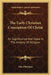 The Early Christian Conception Of Christ: Its Significance And Value In The History Of Religion by Otto Pfleiderer